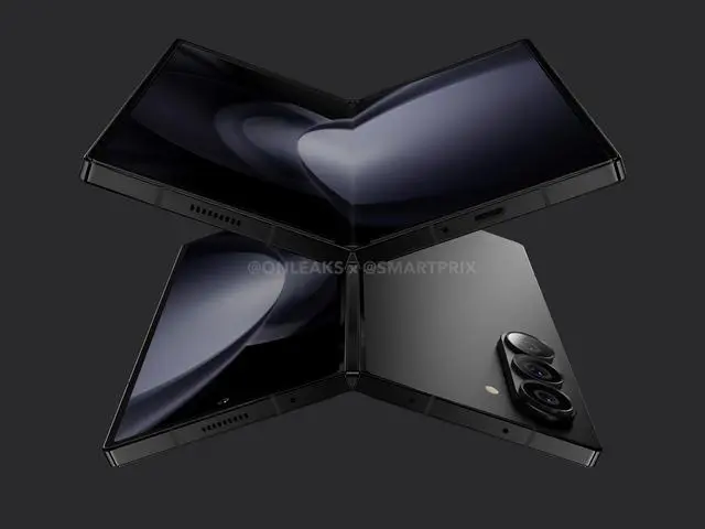 三星Samsung Galaxy Z Fold 6与Galaxy Z Fold 5渲染图对比：期待已久的变化